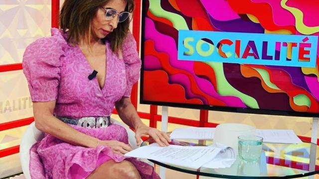 María Patiño, presentando en 'Socialité'.