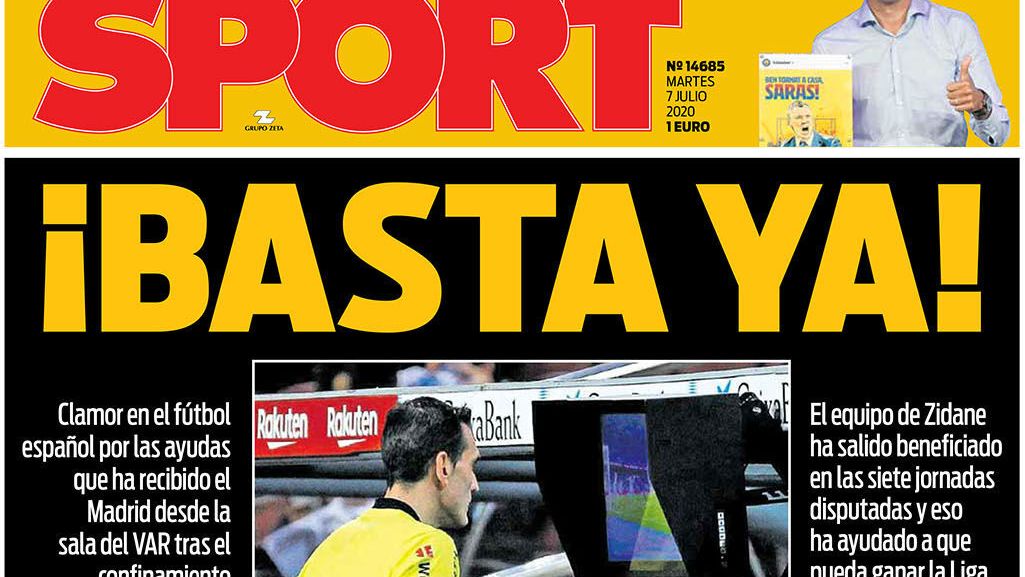 Portada Sport (07/07/20)