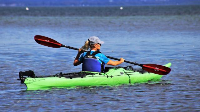 Imagen de archivo de una piragüista.