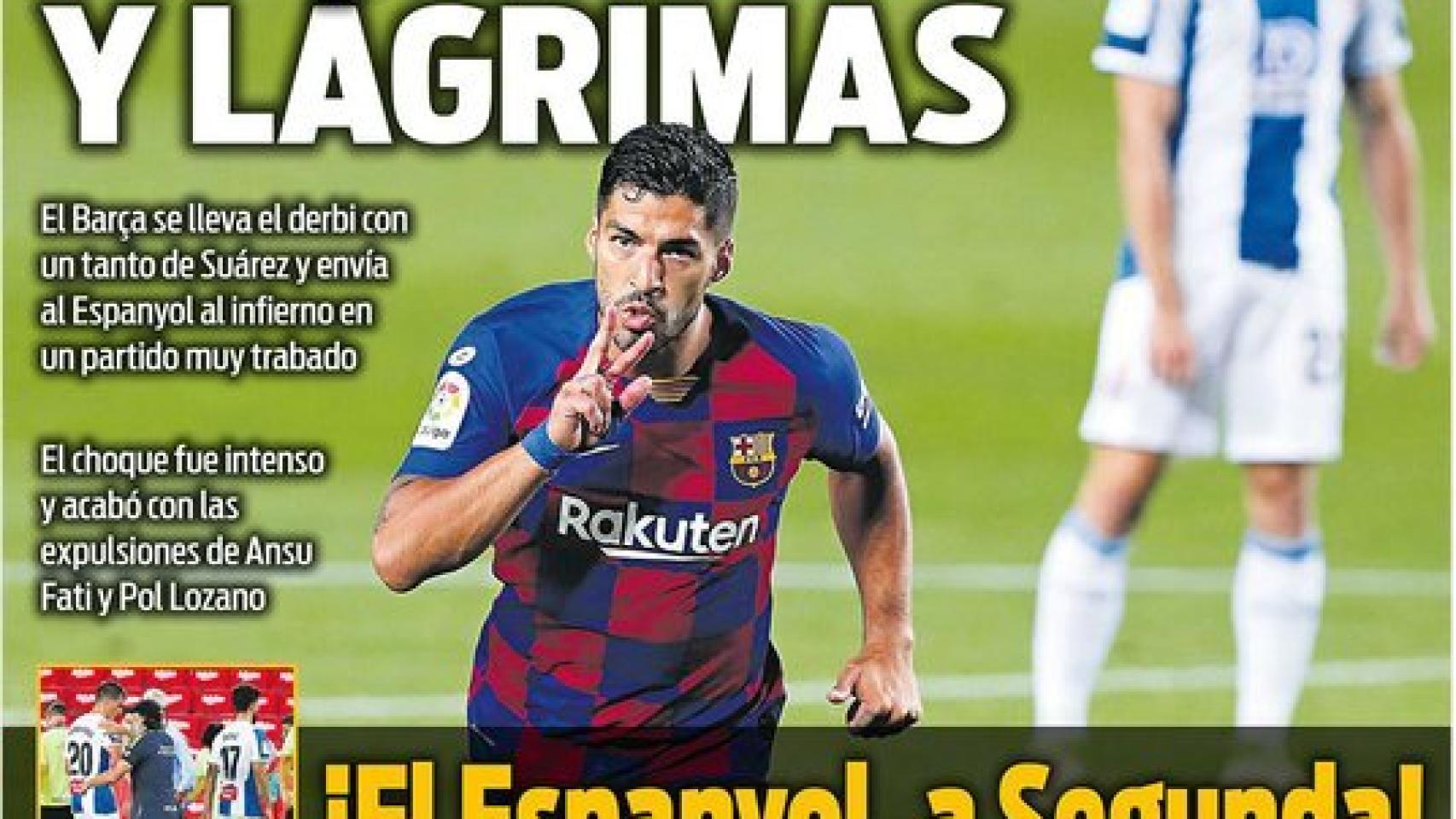 La portada del diario SPORT (09/07/2020)