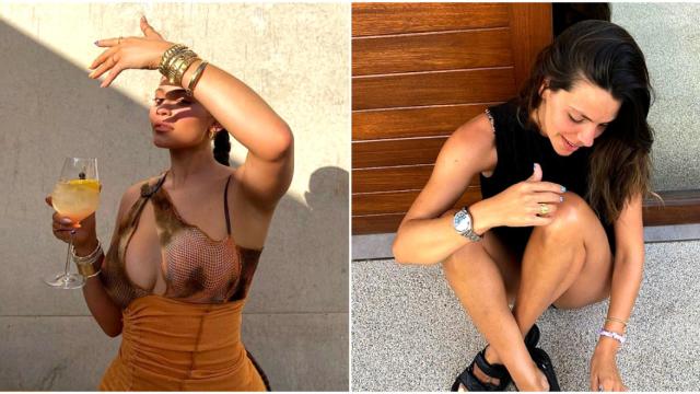 Kylie Jenner y Laura Matamoros, en sus fotos de Instagram.