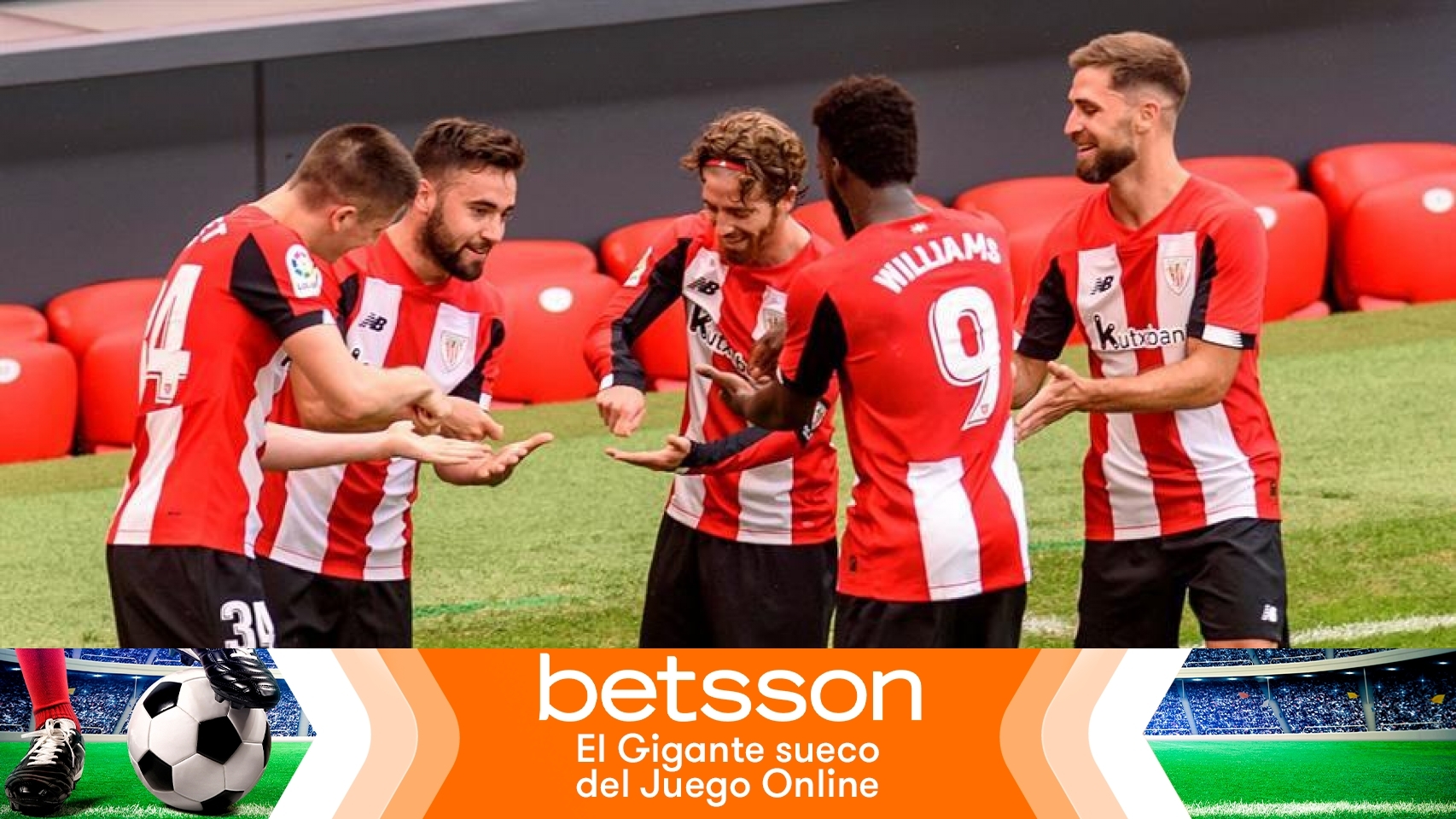 Los jugadores del Athletic celebran un gol en La Liga