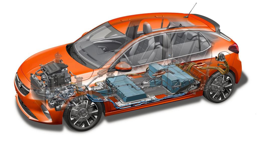 Las baterías están bajo los asientos.