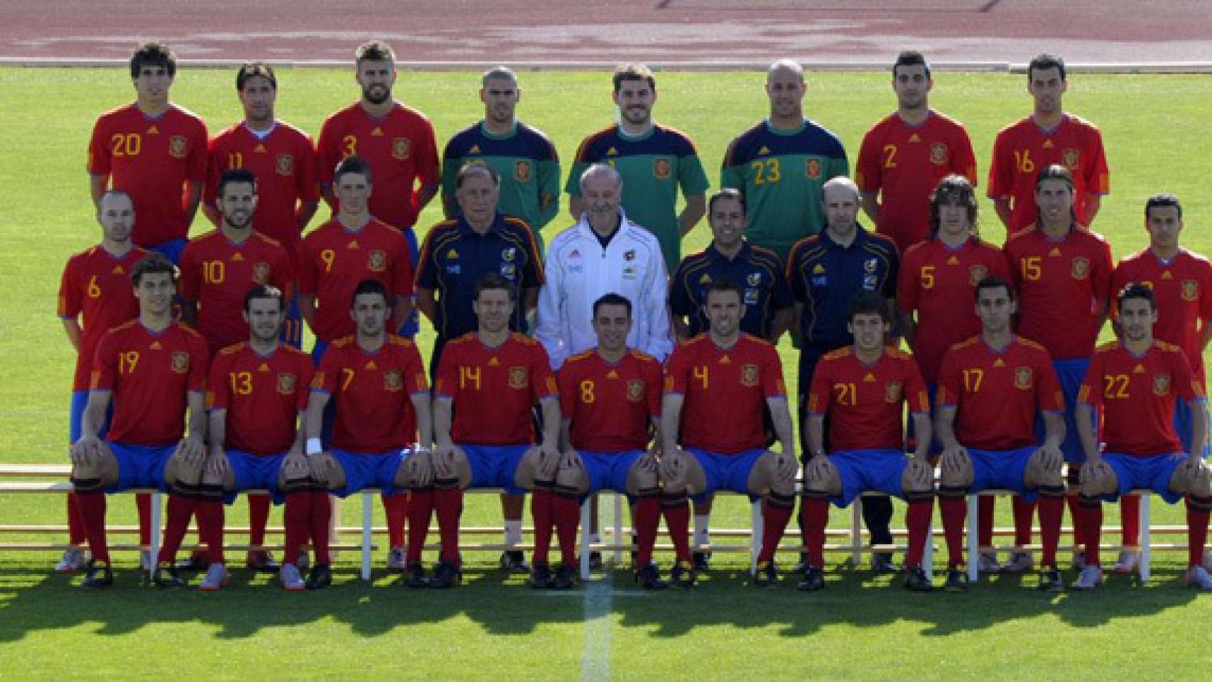 Los 23 convocados por Vicente del Bosque al Mundial de Sudáfrica 2010