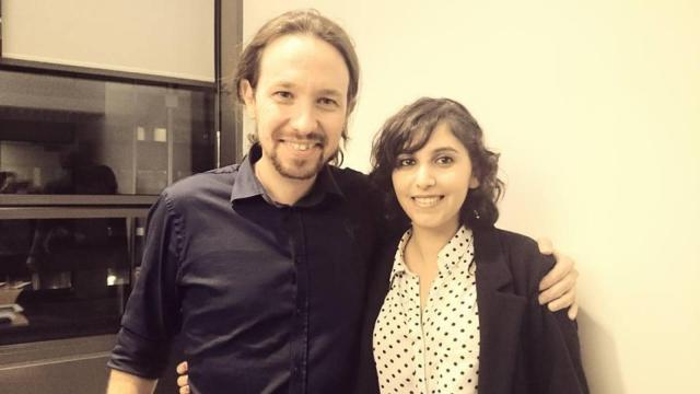 Pablo Iglesias y Dina Bousselham.