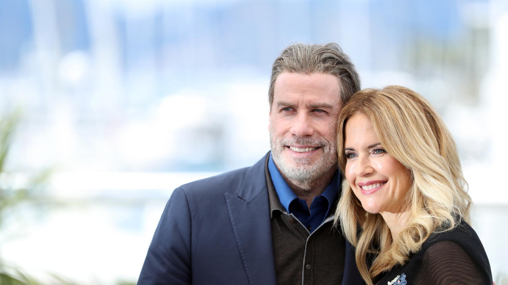 John Travolta y Kelly Preston en el Festival de Cannes 2018.