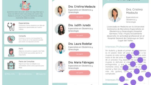 Así es la aplicación Pregnantis.