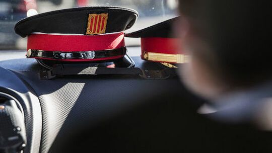 Vehículo de los Mossos d'Esquadra.