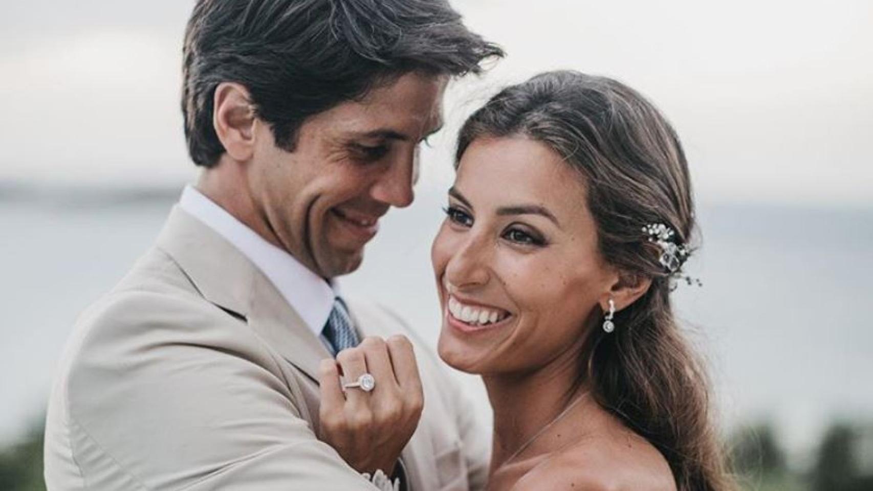 Ana Boyer y Fernando Verdasco, en una imagen de su boda.