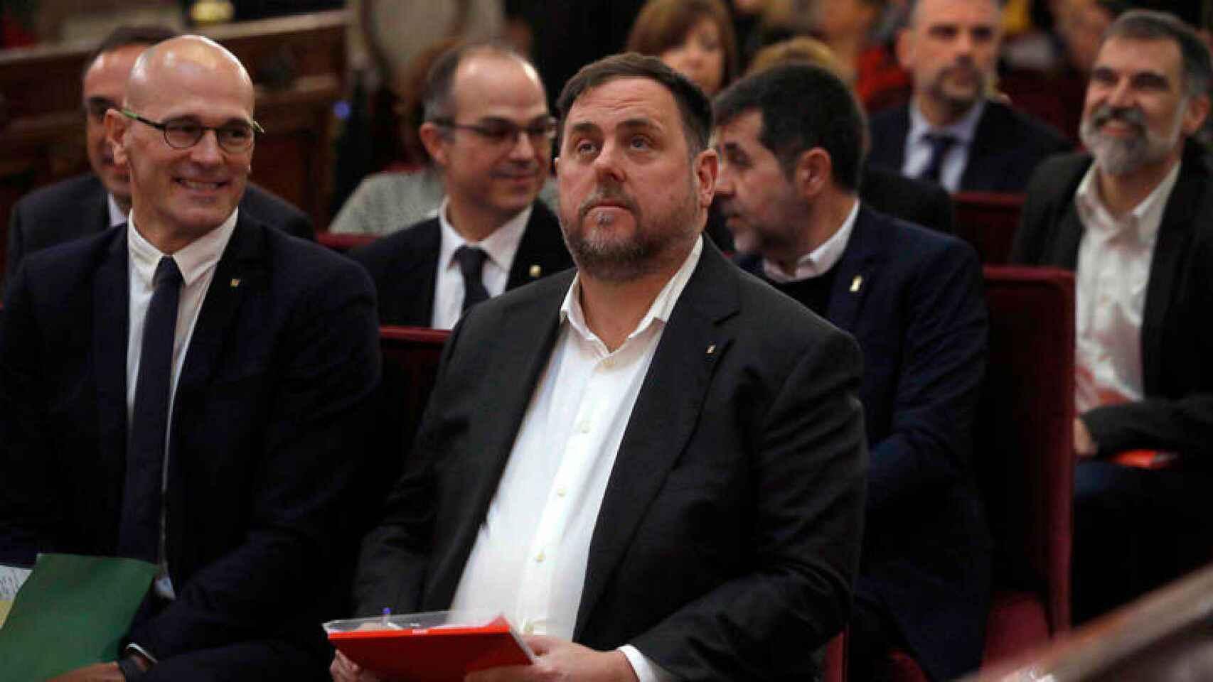 Oriol Junqueras, durante el juicio del 'procés' en el Tribunal Supremo. Efe