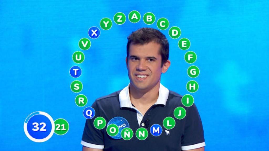 Nacho en 'Pasapalabra' (Antena 3)