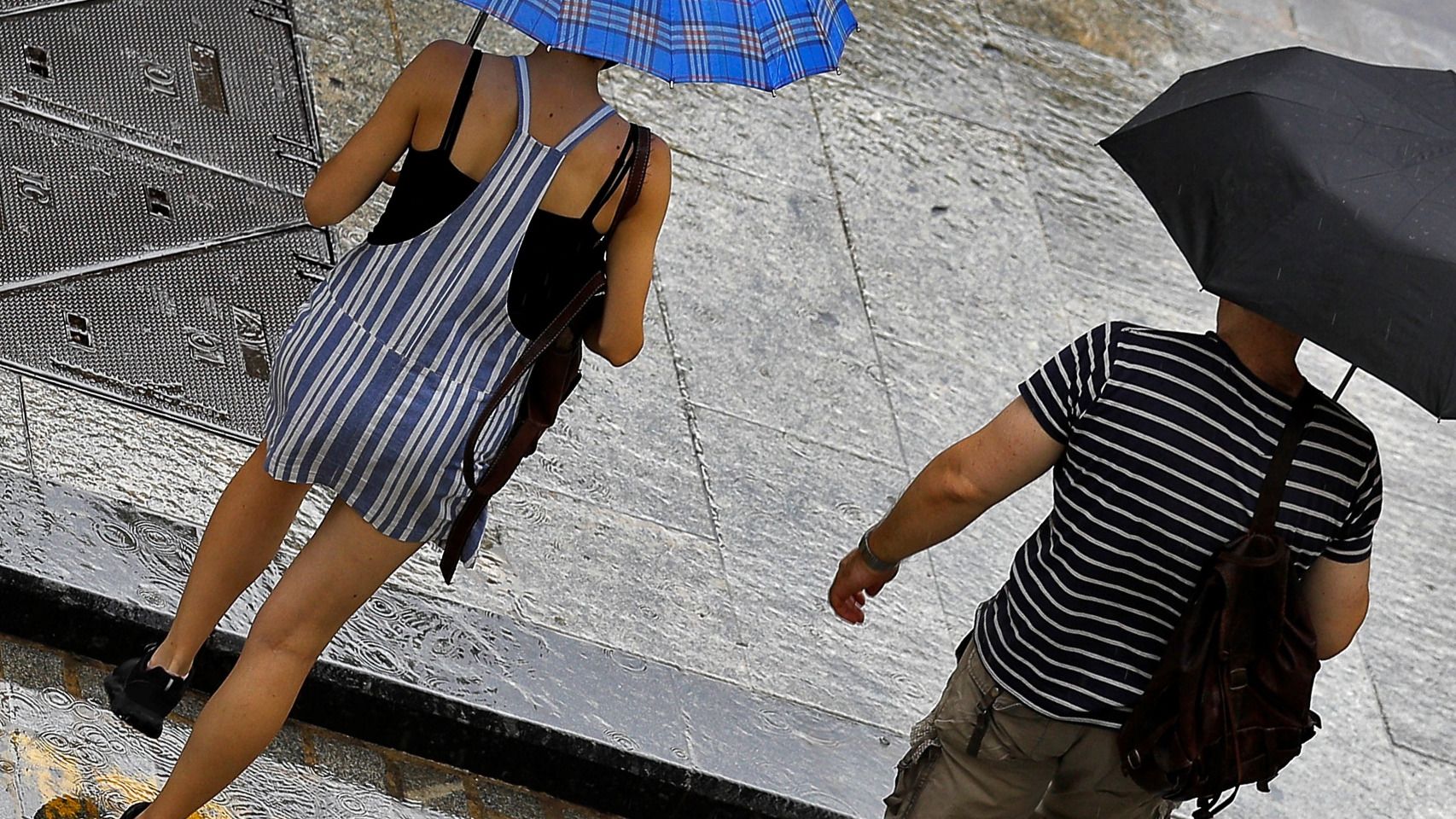 Lluvia en Valencia. EFE/Manuel Bruque
