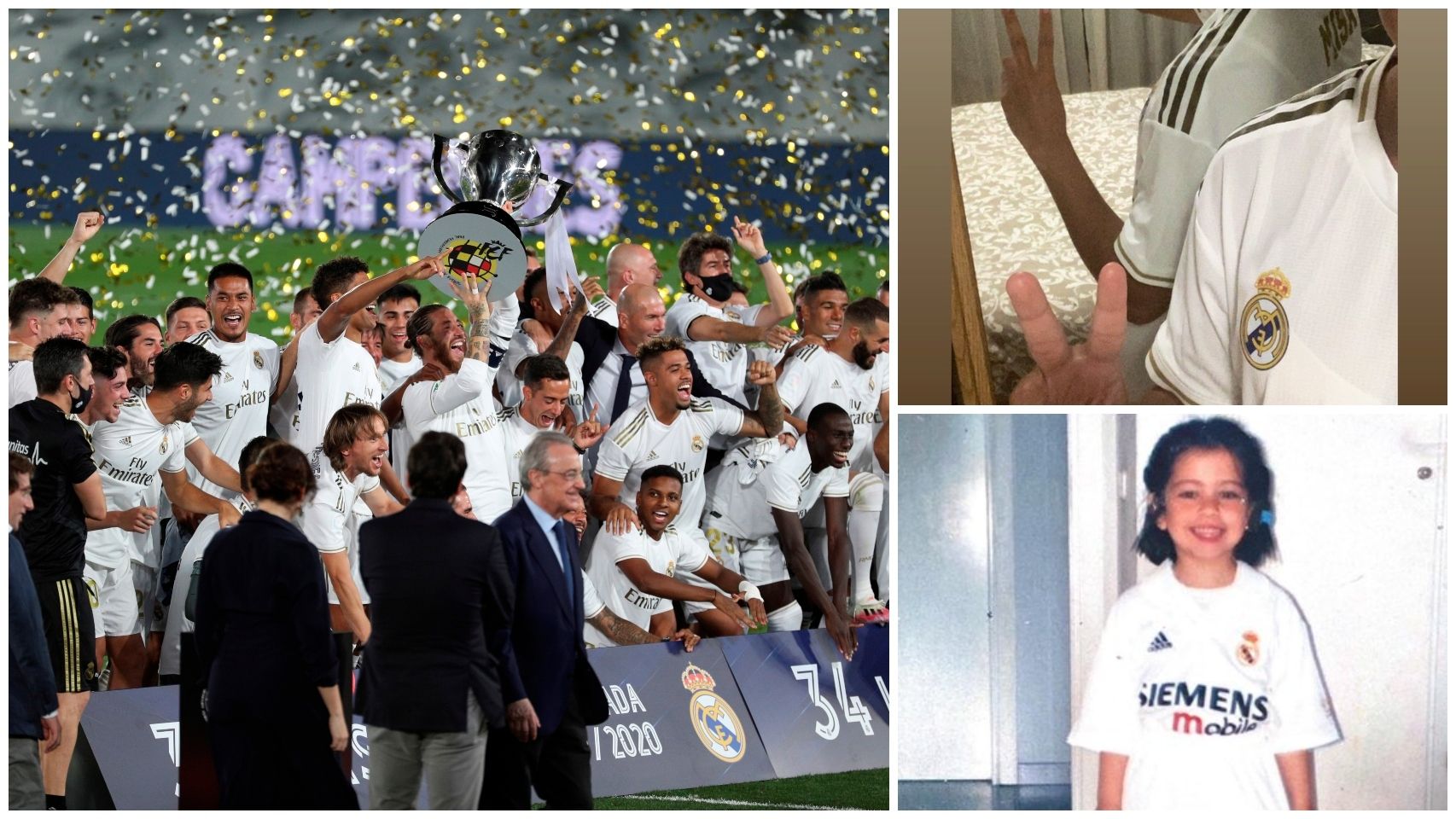La celebración de las jugadoras del Real Madrid Femenino