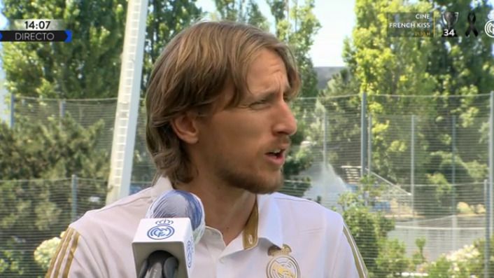 Luka Modric en una entrevista