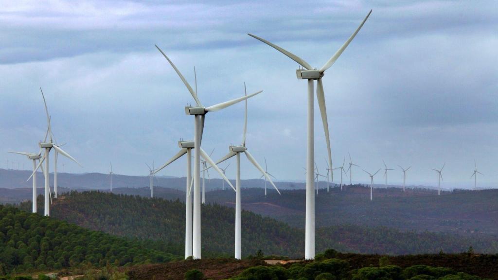 Imagen de archivo de un parque eólico