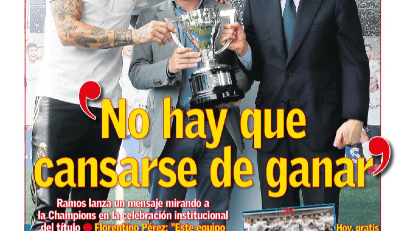 La portada del diario AS (18/07/2020)