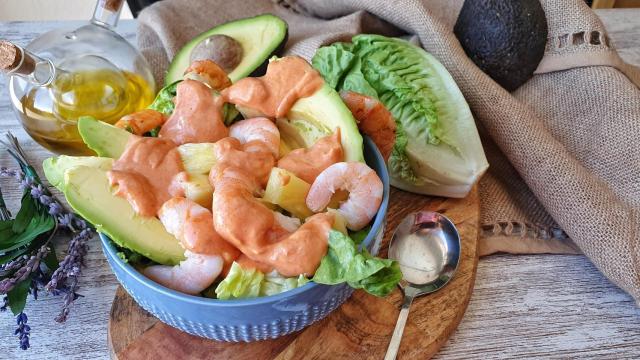 Cóctel de langostinos