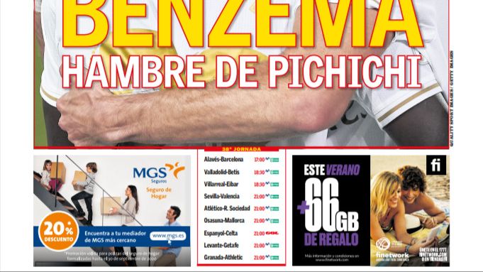 La portada del diario AS (19/07/2020)