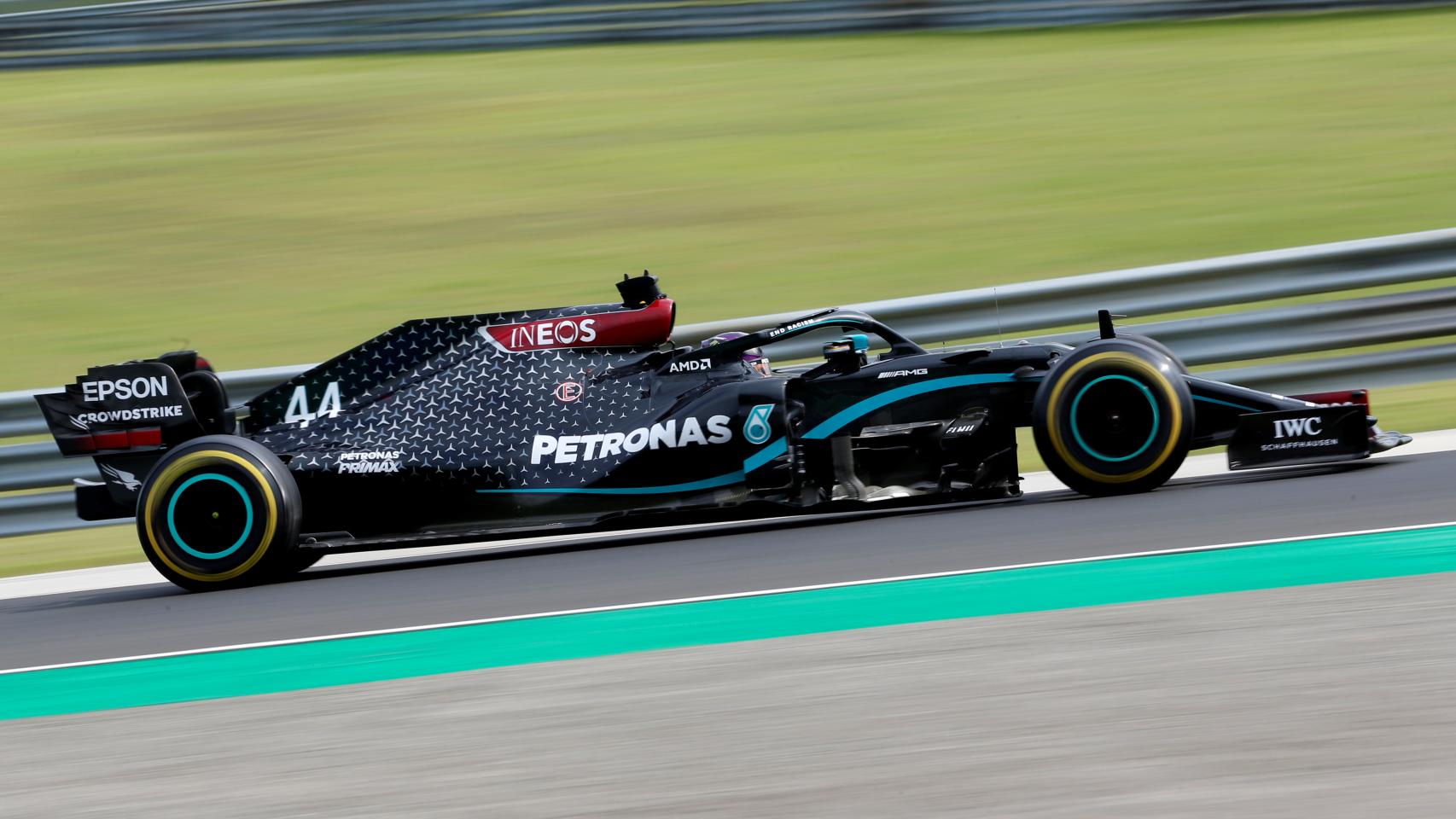 Lewis Hamilton, durante el Gran Premio de Hungría
