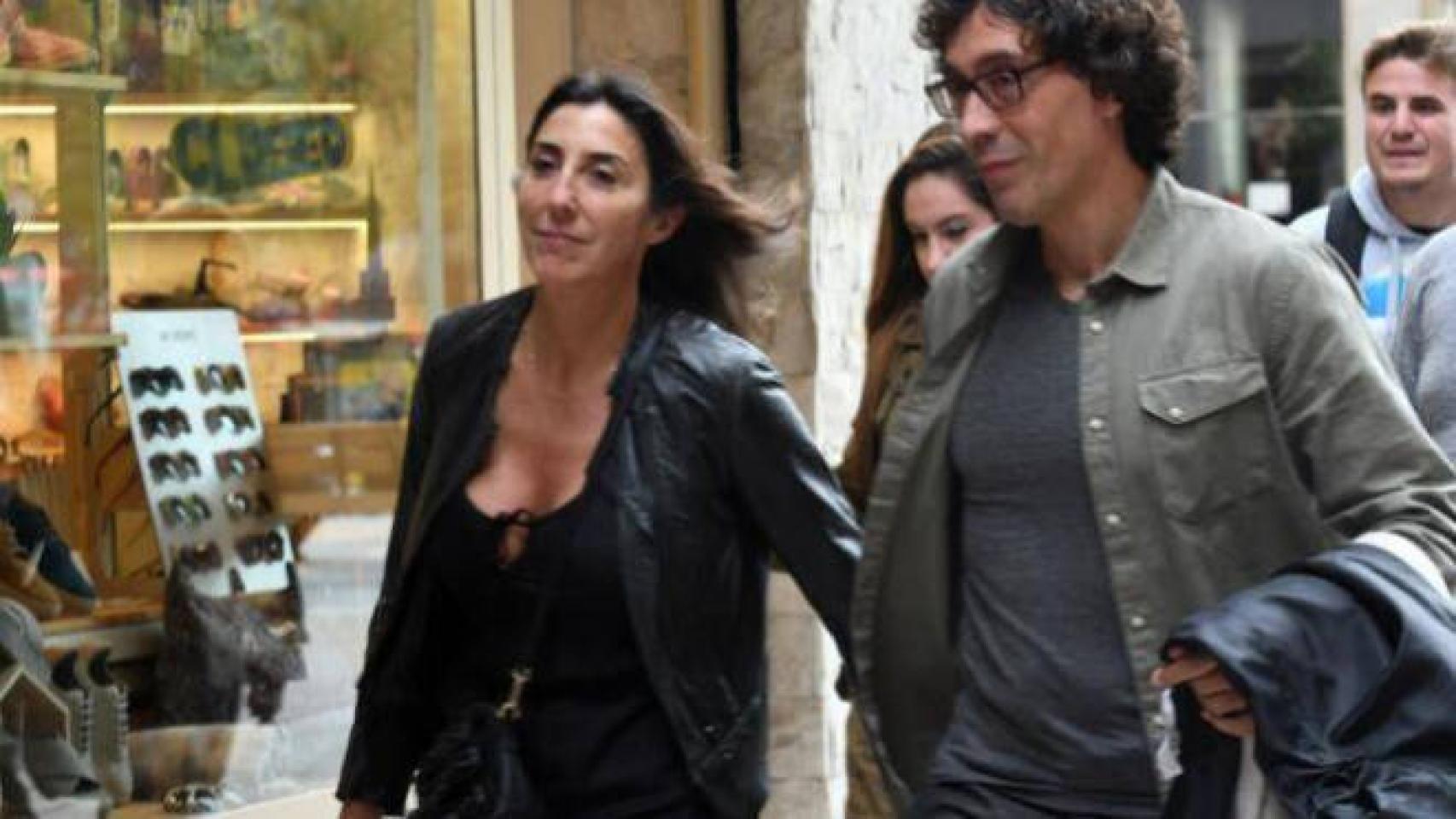 Paz Padilla y Antonio Juan Vidal, paseando por Málaga en 2018.