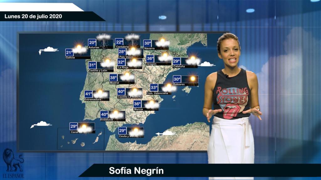 El tiempo este lunes 20 de julio.