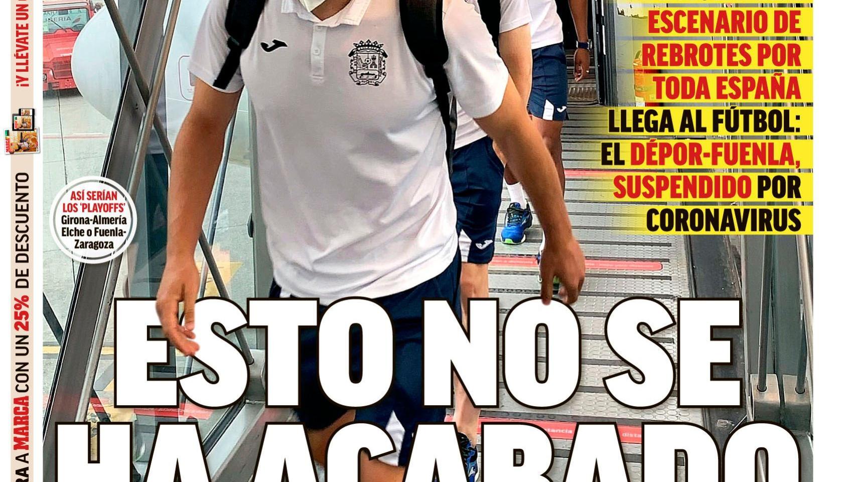 La portada del diario MARCA (21/07/2020)
