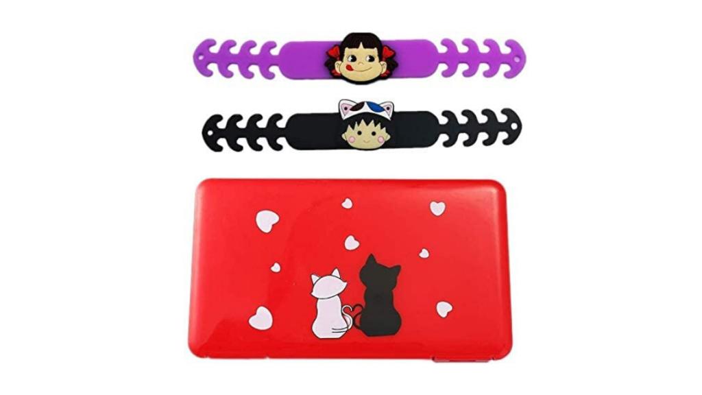 Caja con estampado de gatos