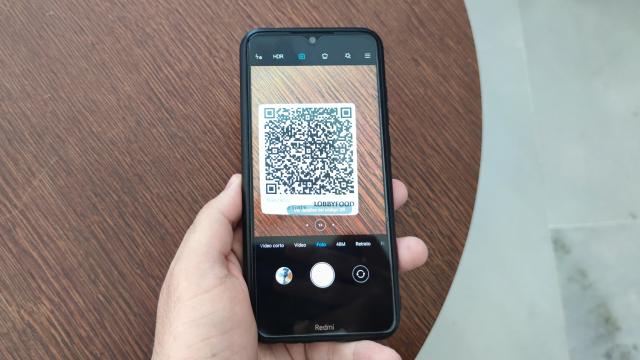Código QR en el hotel