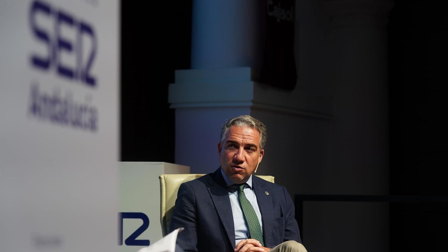El consejero de la Presidencia de la Junta de Andalucía, Elías Bendodo.
