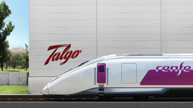 Uno de los trenes de Talgo.