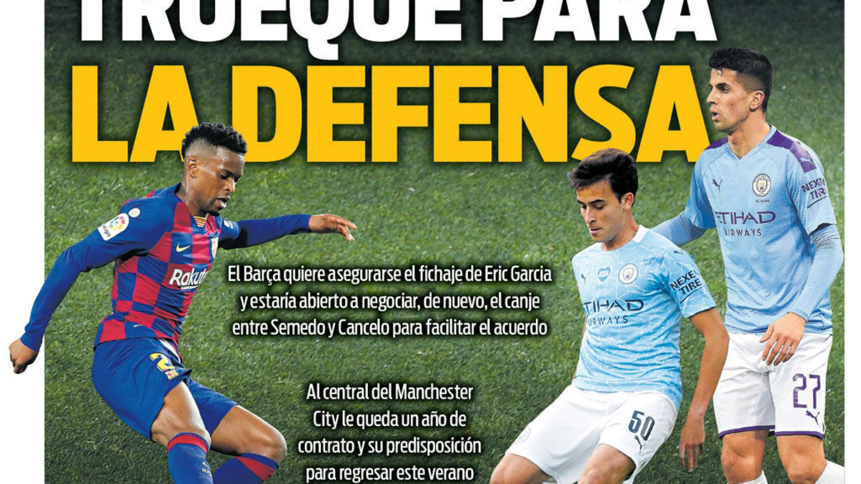 La portada del diario SPORT (23/07/2020)