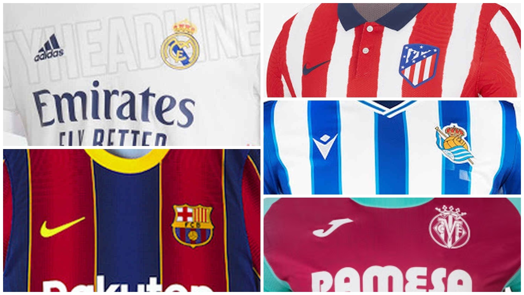 Las camisetas de La Liga 2020/2021