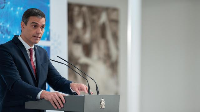 Pedro Sánchez, presidente del Gobierno, en la presentación de la Agenda Digital