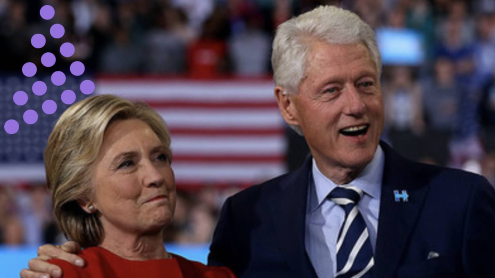Hillary Clinton y Bill Clinton.