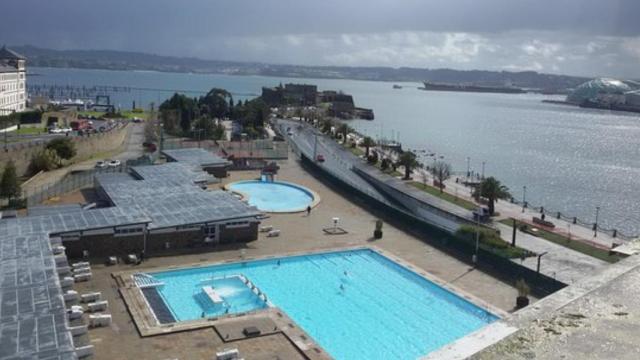 Instalaciones de La Solana vistas desde el Hotel Finisterre.