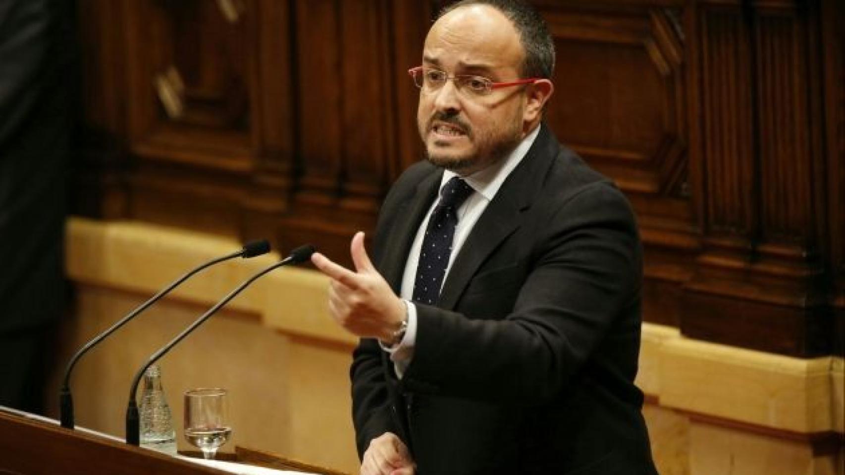 El presidente del PP catalán, Alejandro Fernández, en una imagen de archivo.