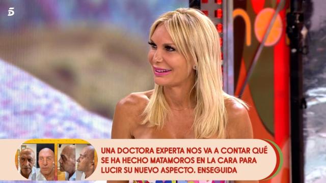 Yola Berrocal  durante su visita a 'Sálvame'.