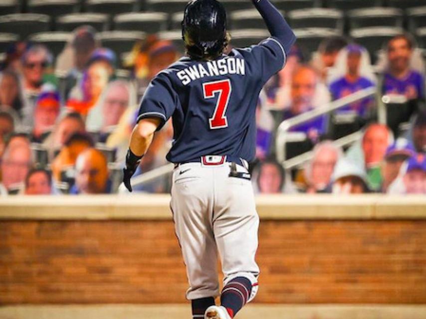 El jugador de los Braves Swanson
