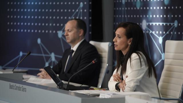 La presidenta de Red Eléctrica de España, Beatriz Corredor, en la junta general de 2020.