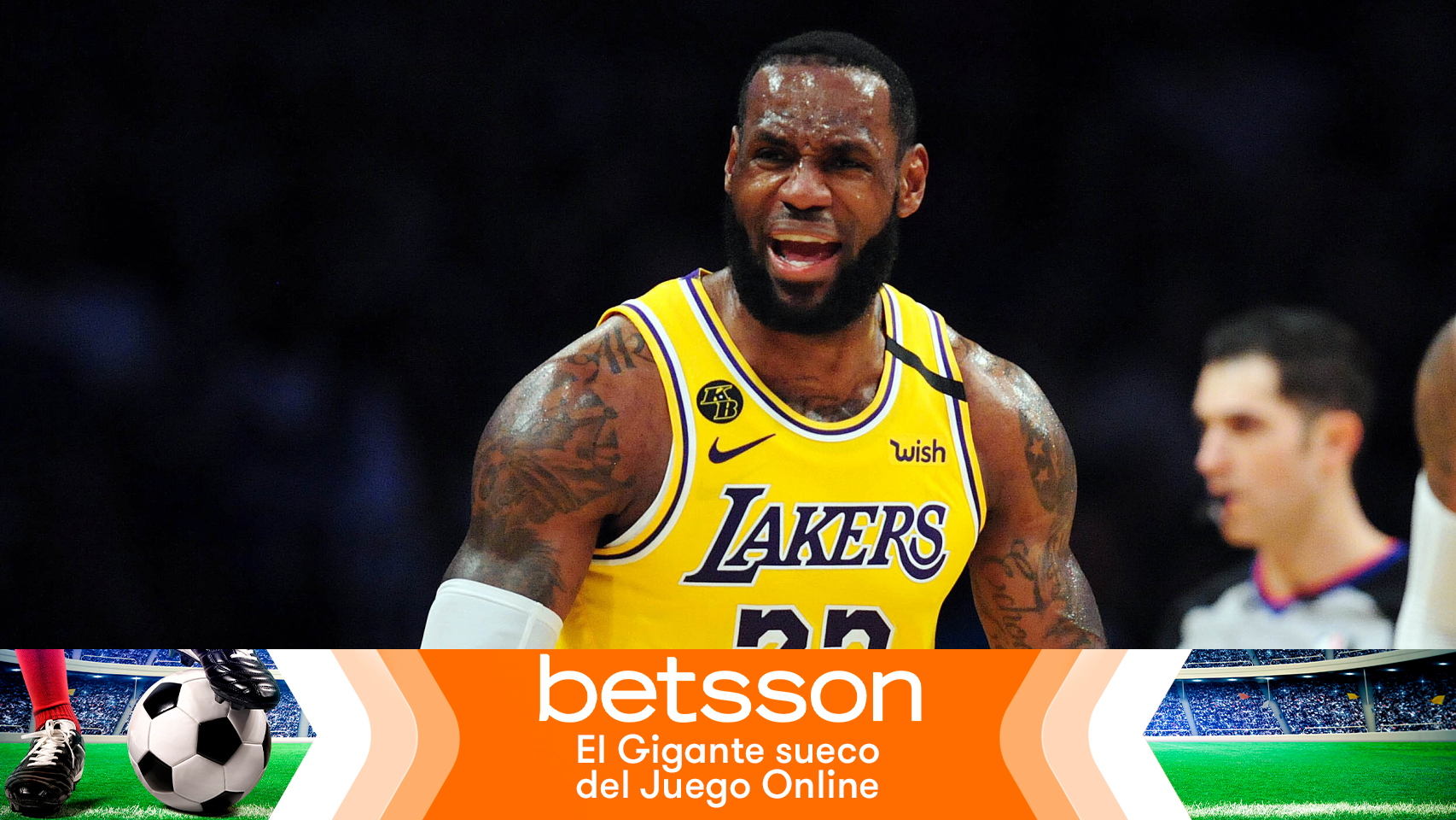 LeBron James, durante un partido con Los Angeles Lakers