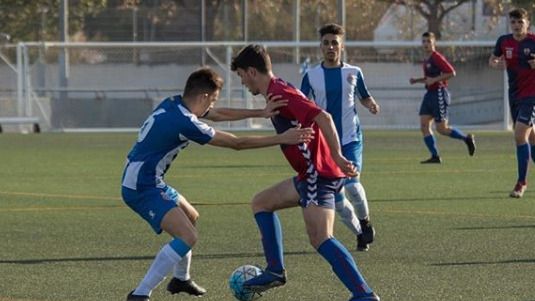 Vallès durante un partido con el Mercantil