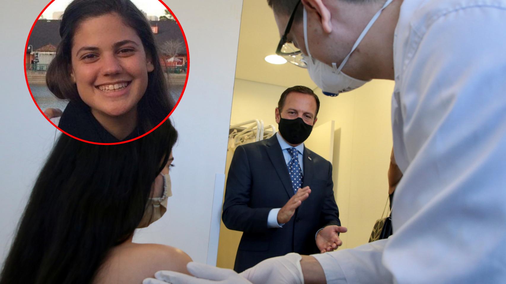Verónica se presentó voluntaria para recibir la vacuna de Astrazeneca. Sao Paulo State Government/REUTERS/Researchgate