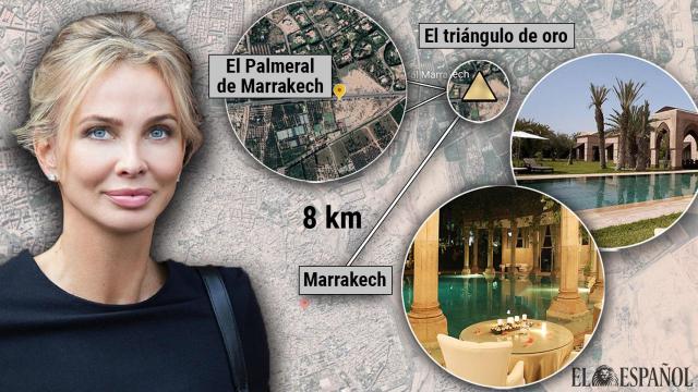 El triángulo de Oro de Marrakech, donde se encuentra el terreno de Corinna