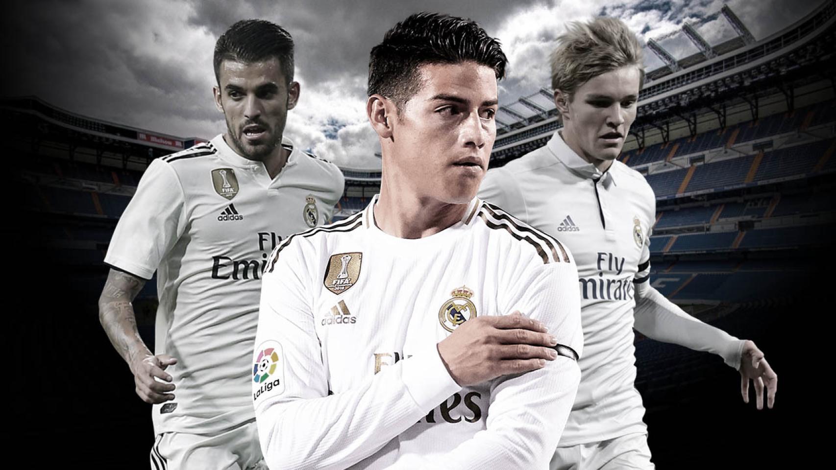 Ceballos, James y Odegaard