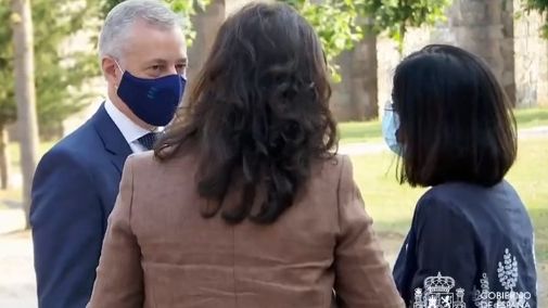 Íñigo Urkullu a su llegada a la Conferencia de Presidentes.