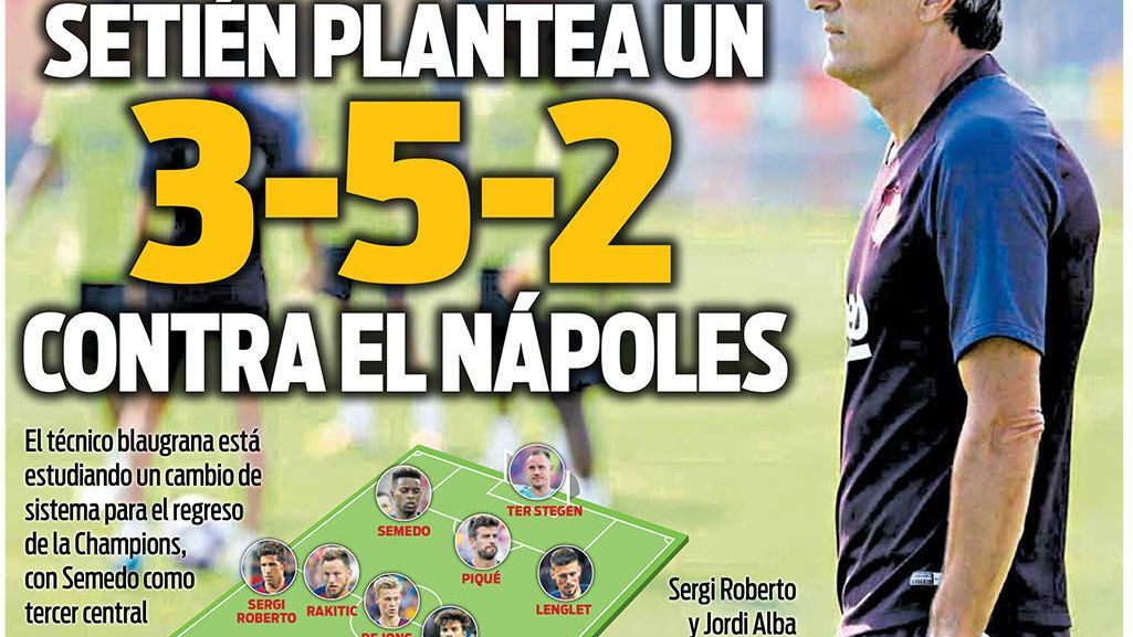 La portada del diario SPORT (03/08/2020)