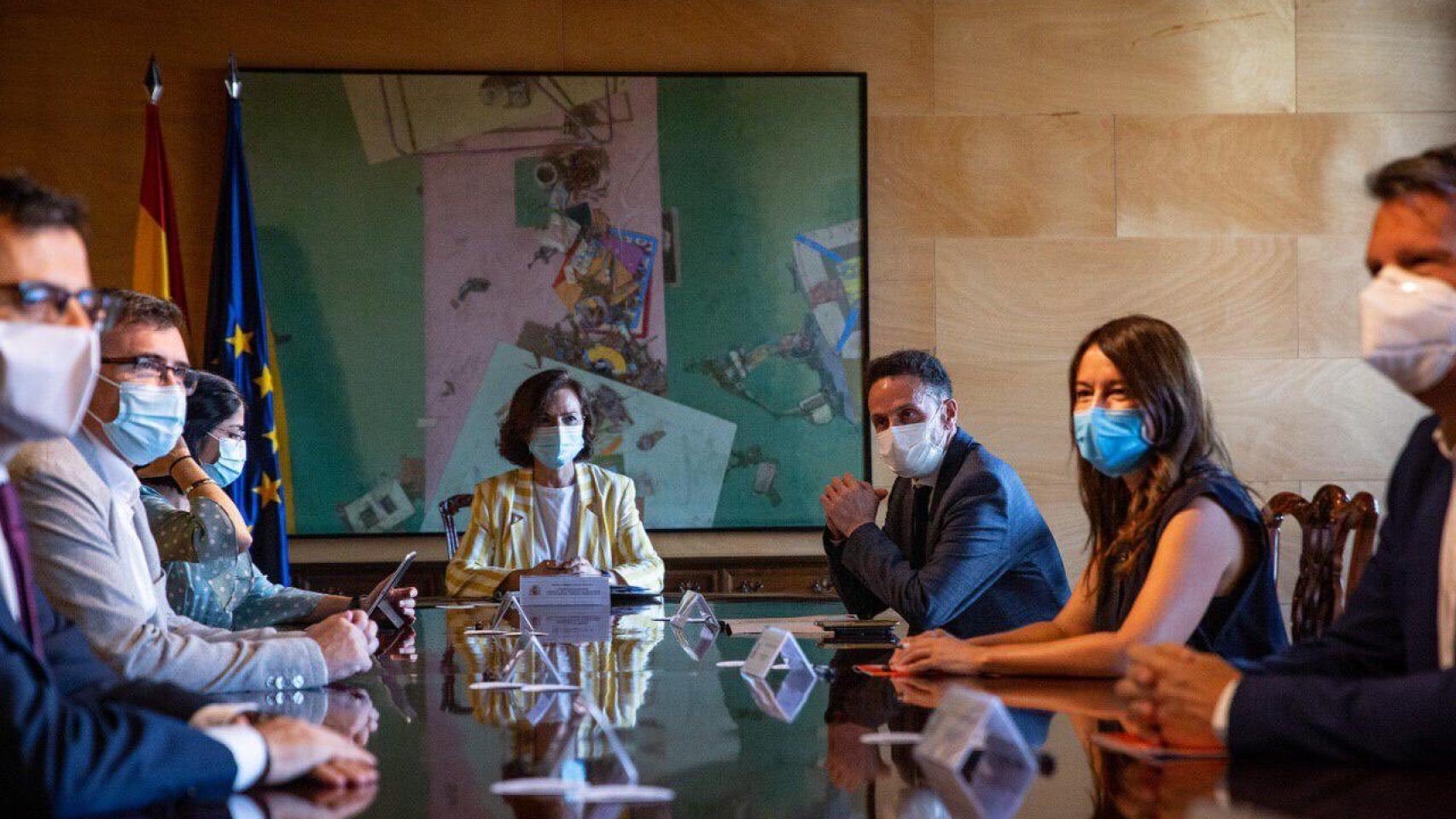 Reunión este lunes entre el Gobierno y Ciudadanos.