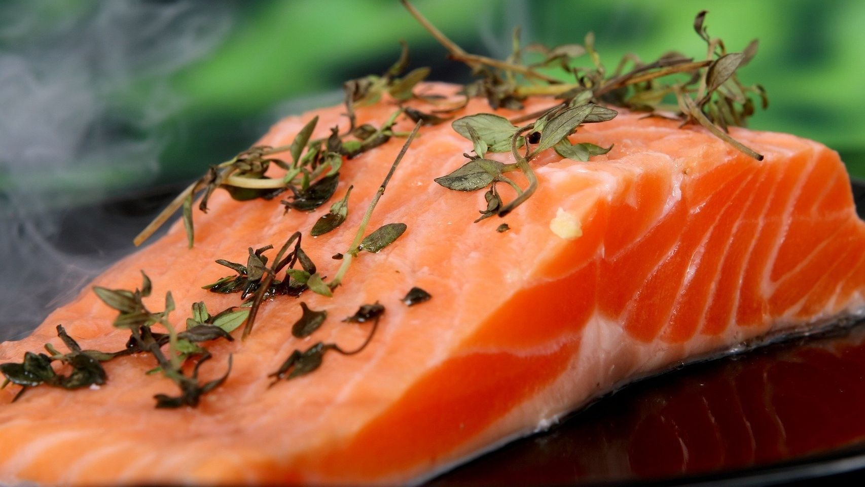 Un lomo de salmón.