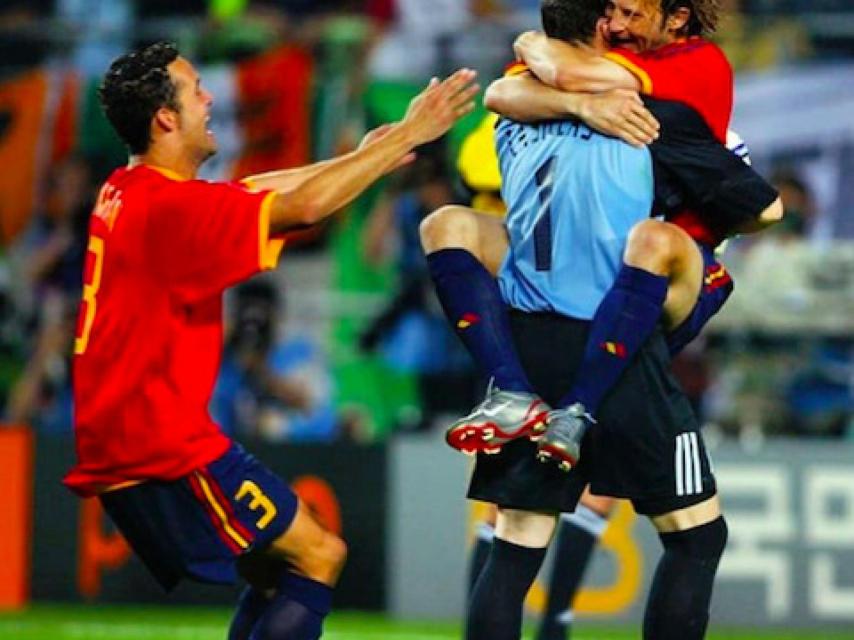 Casillas durante el Mundial de Corea y Japón