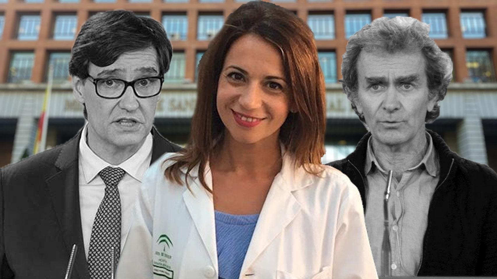 La nueva Secretaria de Estado de Sanidad, Silvia Calzón, junto a Salvador Illa y Fernando Simón.